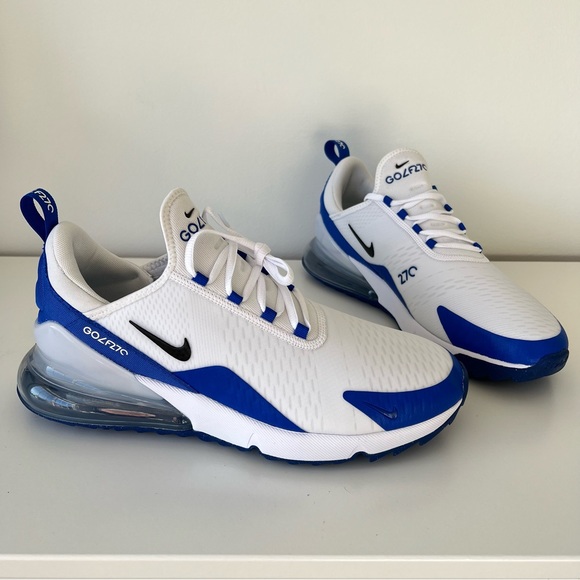 Nike Shoes Nike Air Max 27 Golf Shoes White Racer Blue Mens Size 2